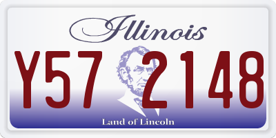 IL license plate Y572148