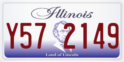 IL license plate Y572149