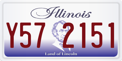 IL license plate Y572151