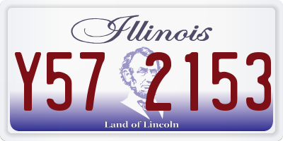 IL license plate Y572153