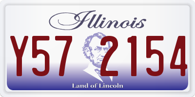 IL license plate Y572154