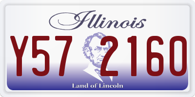 IL license plate Y572160