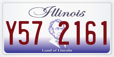 IL license plate Y572161