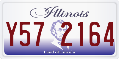 IL license plate Y572164