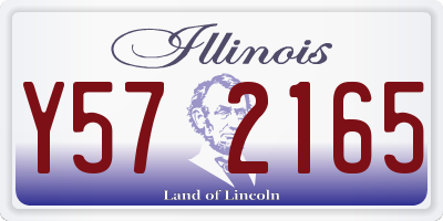 IL license plate Y572165