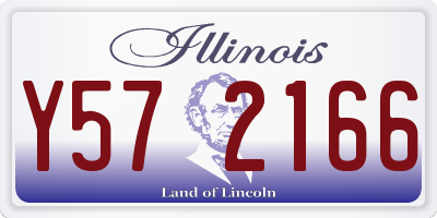 IL license plate Y572166