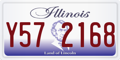 IL license plate Y572168