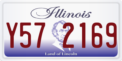 IL license plate Y572169