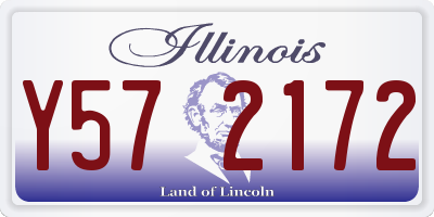 IL license plate Y572172
