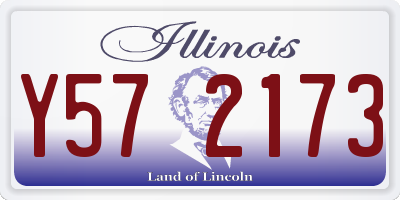IL license plate Y572173