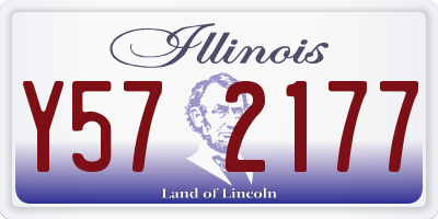 IL license plate Y572177