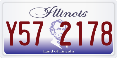 IL license plate Y572178