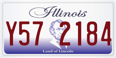 IL license plate Y572184