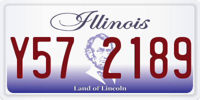 IL license plate Y572189