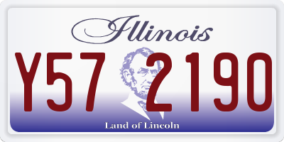 IL license plate Y572190