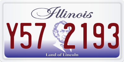 IL license plate Y572193