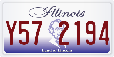 IL license plate Y572194