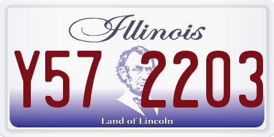 IL license plate Y572203