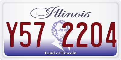 IL license plate Y572204
