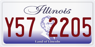 IL license plate Y572205