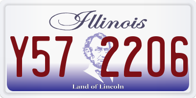 IL license plate Y572206