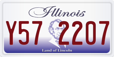 IL license plate Y572207