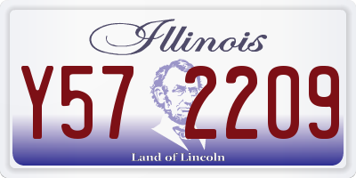 IL license plate Y572209