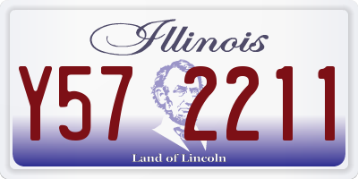 IL license plate Y572211