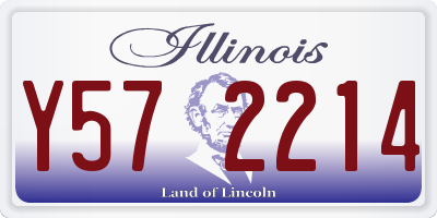 IL license plate Y572214