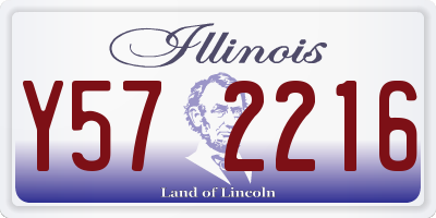 IL license plate Y572216