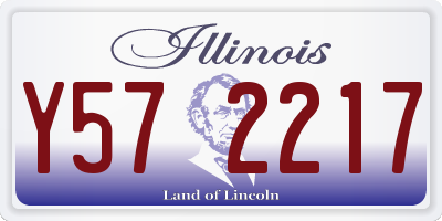 IL license plate Y572217