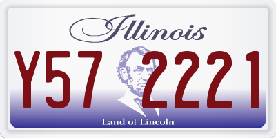 IL license plate Y572221