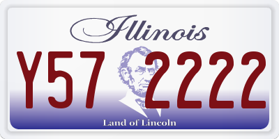 IL license plate Y572222