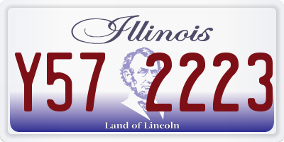 IL license plate Y572223