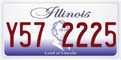 IL license plate Y572225
