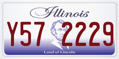 IL license plate Y572229