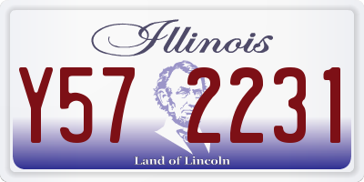 IL license plate Y572231