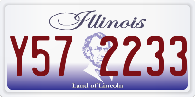 IL license plate Y572233