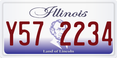 IL license plate Y572234