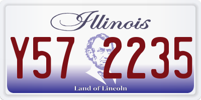IL license plate Y572235