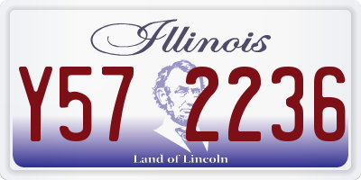IL license plate Y572236