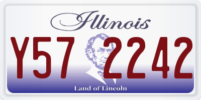 IL license plate Y572242