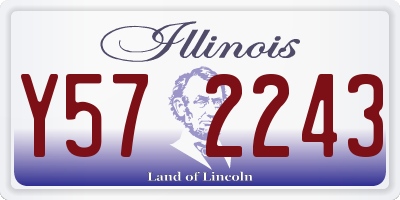 IL license plate Y572243