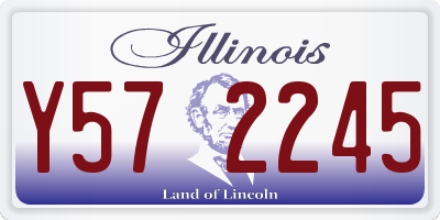 IL license plate Y572245