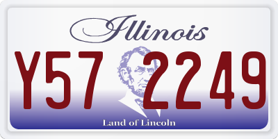 IL license plate Y572249