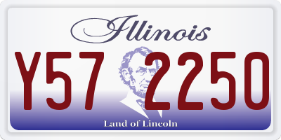 IL license plate Y572250