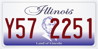 IL license plate Y572251