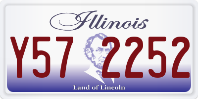 IL license plate Y572252