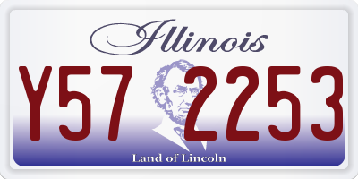 IL license plate Y572253