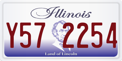 IL license plate Y572254